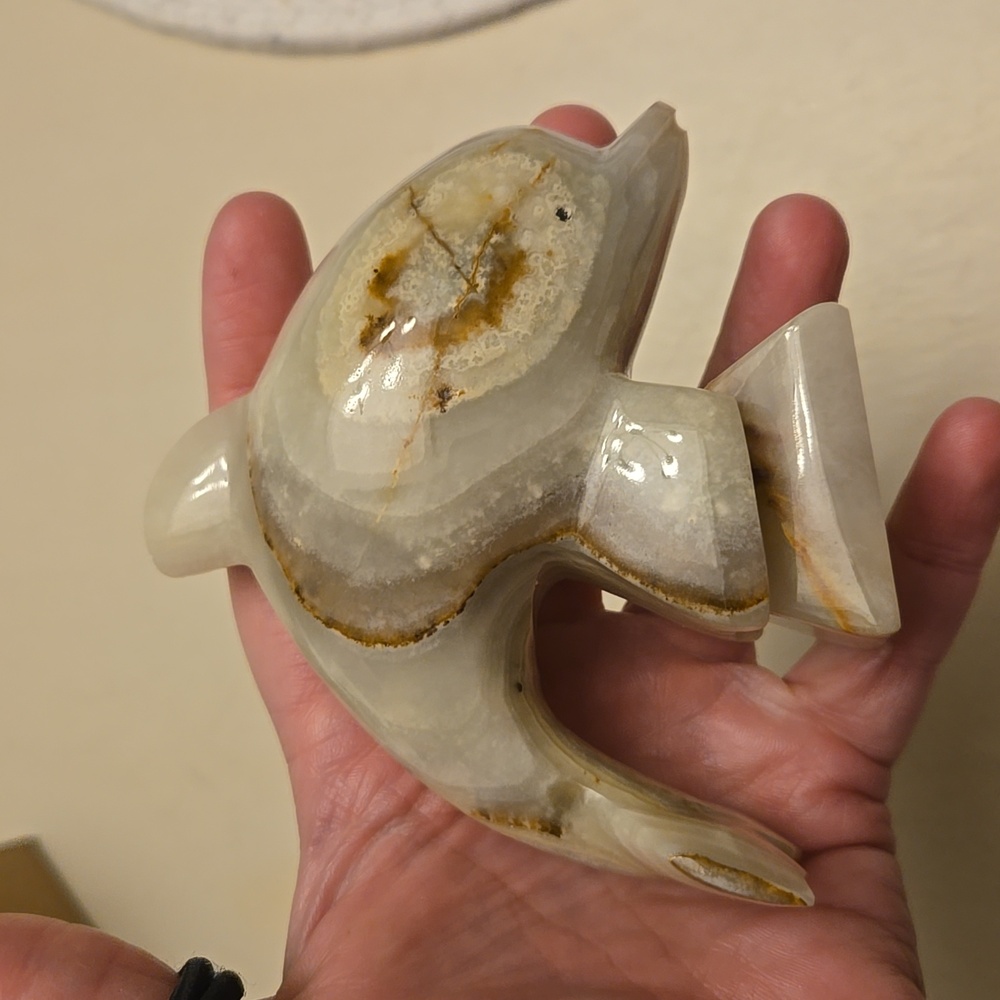 Cream Dolphin Figurine - Picture 3 of 5